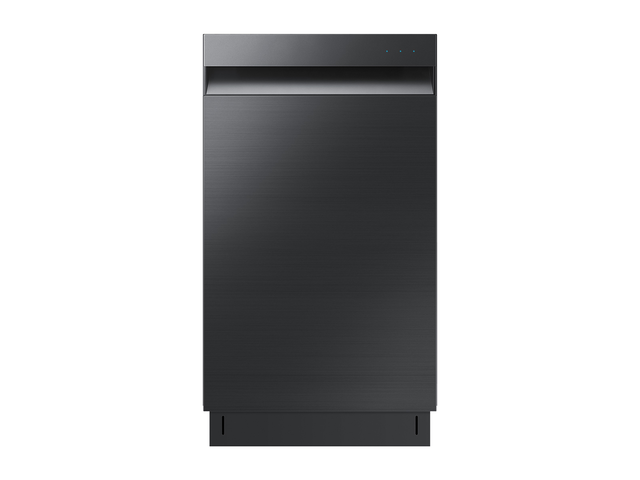 **Whisper Quiet 46 dBA Dishwasher in Black Stainless Steel**