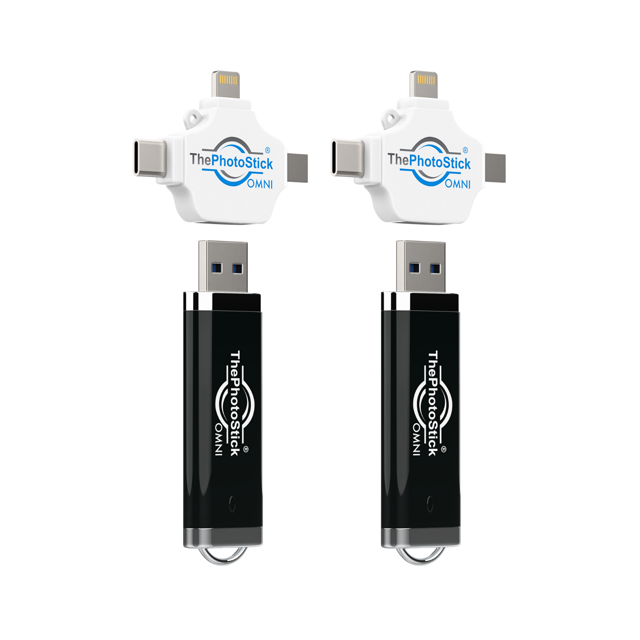 Buy 2 ThePhotoStick® Omni 128GB, Get 2 FREE
