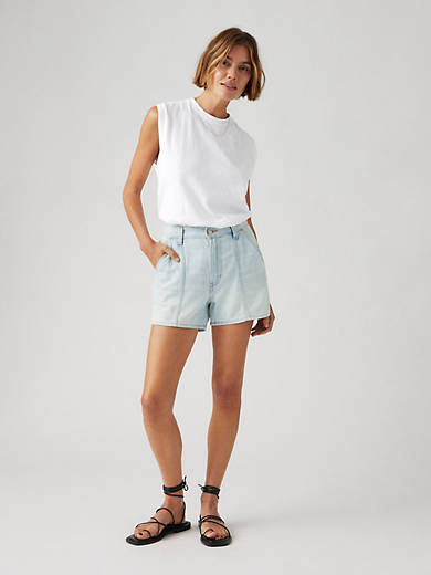Linen+ Denim Lightweight Carpenter Women's Shorts