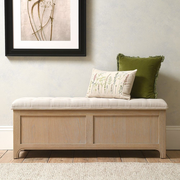 Camille Limewash Oak Blanket Box
