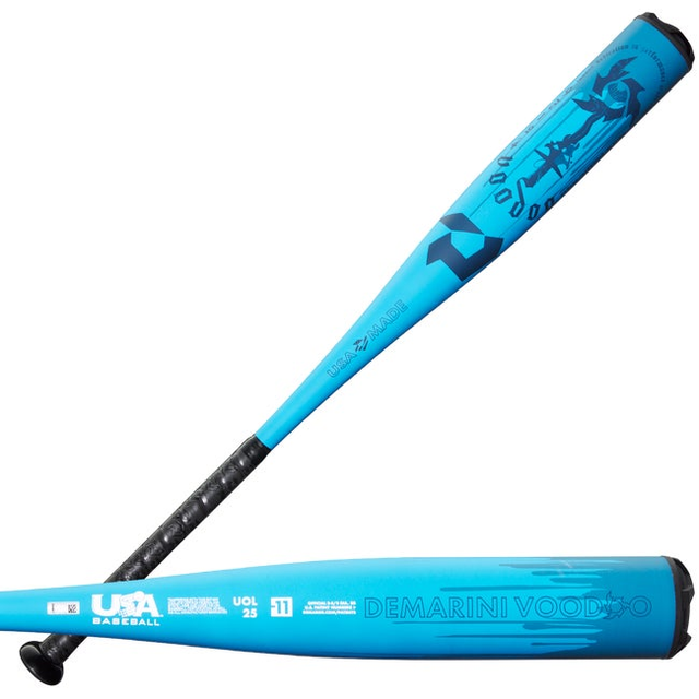 Vivid Blue DeMarini Voodoo One Piece (-11) USA Baseball Bat
