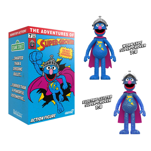 Sesame Street ReAction Figures - Super Grover (w/CHASE)