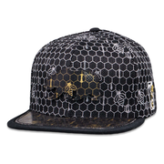 16th Anniversary Honeycomb Black Snapback Hat