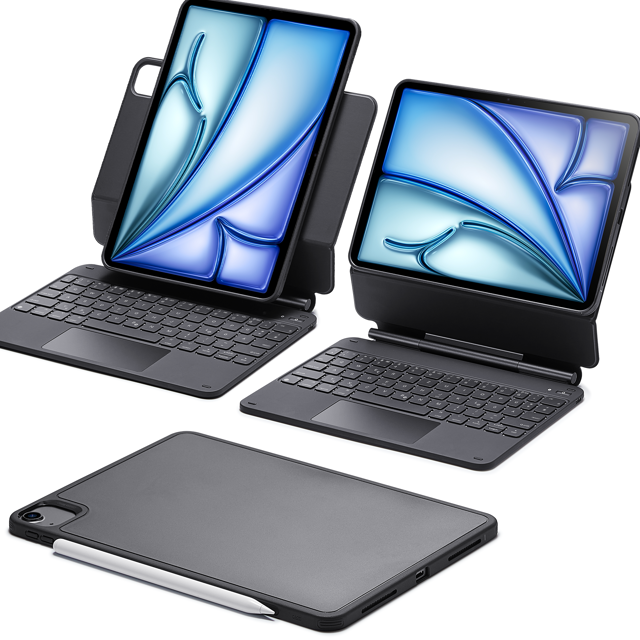 iPad Air 11” (2024), Air 10.9” (5th/4th Gen), and Pro 11” (4th/3rd/2nd/1st Gen) Rebound Magnetic Keyboard Case 360