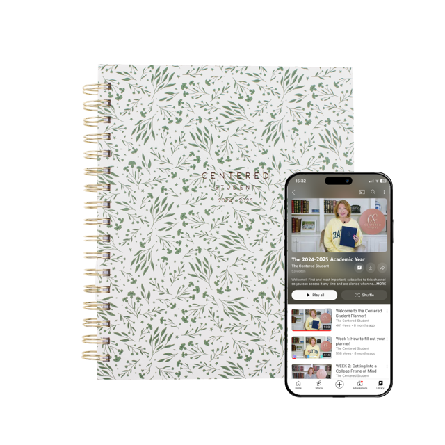 The 2024-2025 Centered Student Planner (Ivy Green)