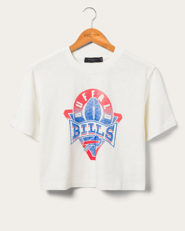 Women's Buffalo Bills Mock Neck Crop Tee