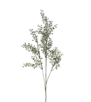 Faux Maidenhair Fern Stem - Green/White