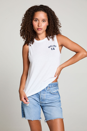 Malibu Ca Muscle Crop Tee