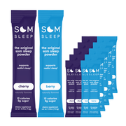 Som Sleep Powder Drink Mix Variety Pack, Berry + Cherry, 20-Pack