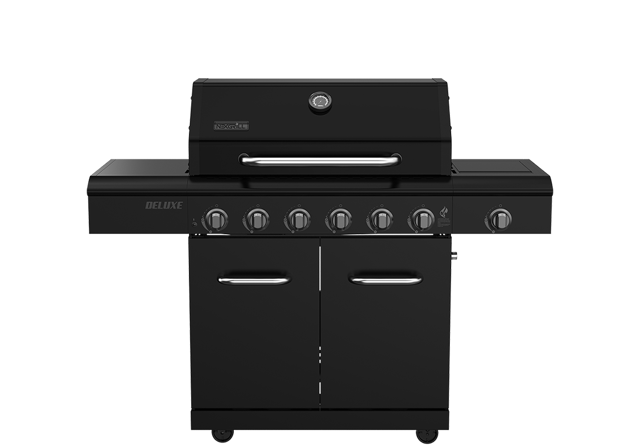 Deluxe 7-Burner Gas Grill with Stainless Steel Side Burner