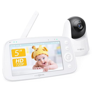 720P HD Baby Monitor IH003, Wide-Angle Monitoring, 5 inch Display