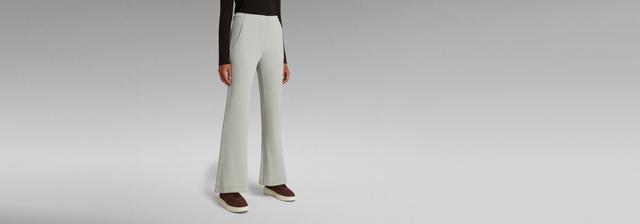 Adjustable Wide Leg Sweat Pants