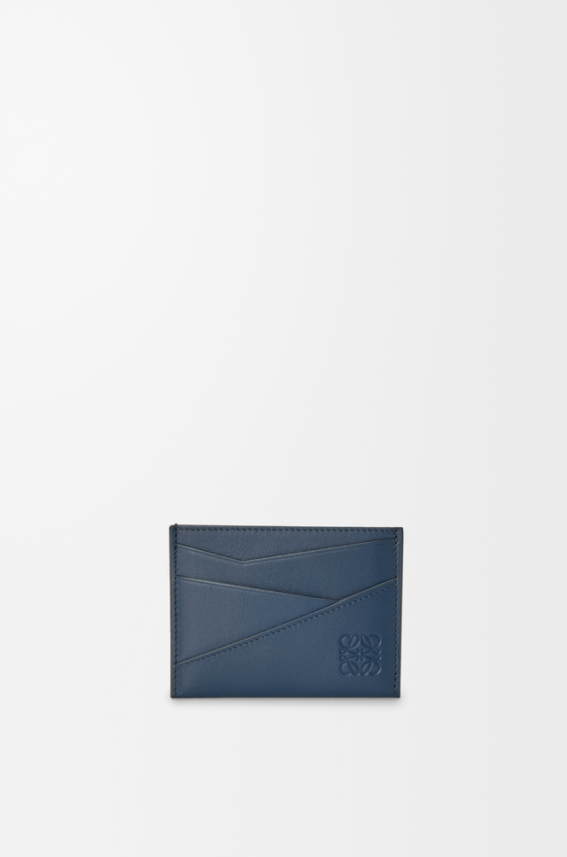 Puzzle plain cardholder in classic calfskin