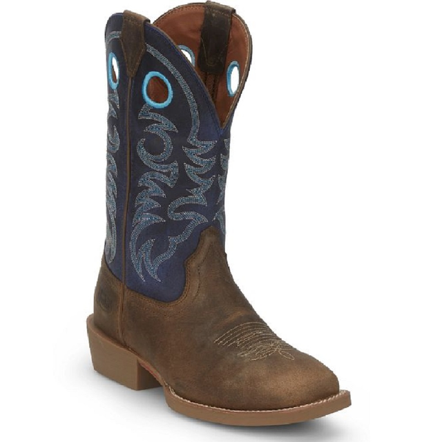 Justin Men's Stampede 12' Western Boot, Peanut Tan - SE7611