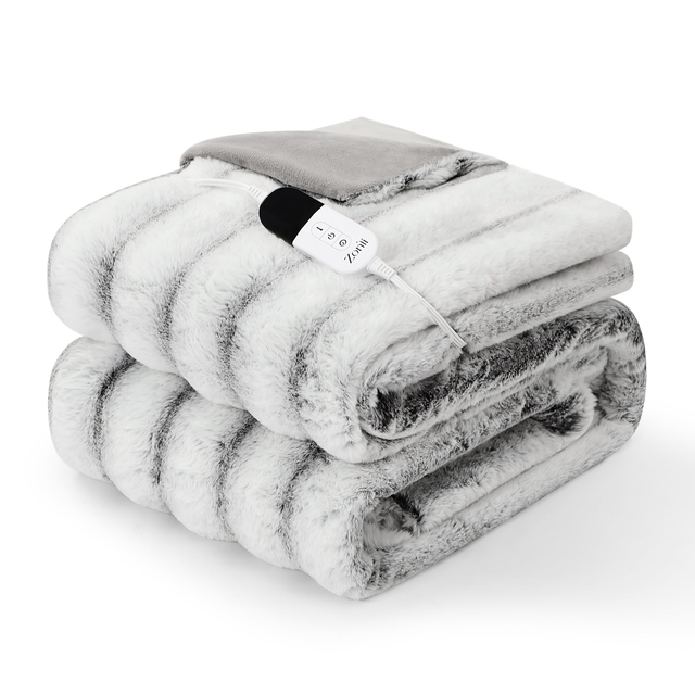 Fuzzy Calming Heated Weighted Blanket