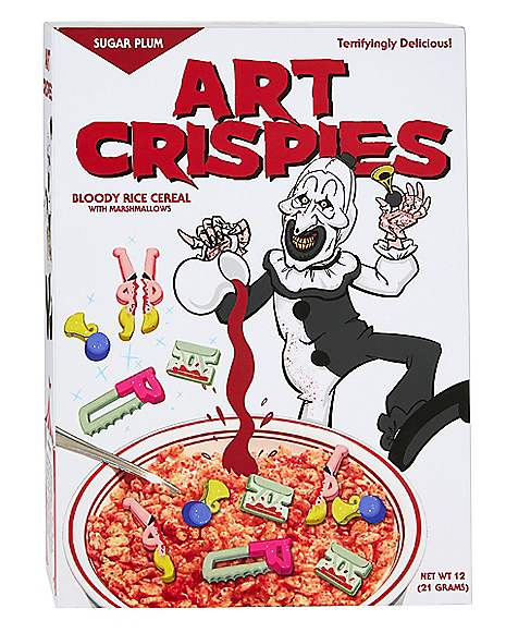 Art the Clown Crispies Cereal Box Sign - Terrifier