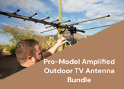 Channel Master Amplified Outdoor Antenna Bundle with UHF Enhancement