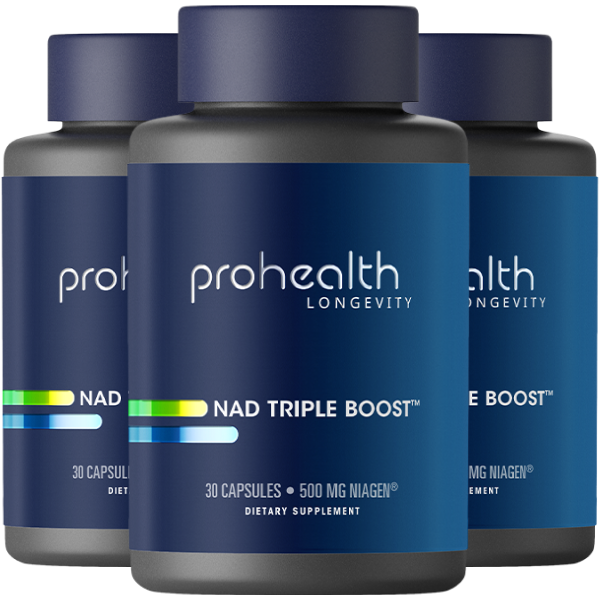 NAD+ Triple Boost™ - 500 mg NIAGEN®, 30 capsules - 3 pack