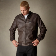 Men's Faux Leather Iconic Racer Jacket