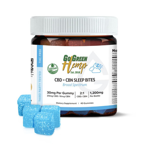 CBN + CBD Infused Sleep Bites 1200mg