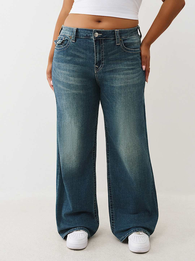 PLUS BOBBI MID RISE BAGGY JEAN