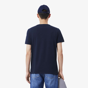 Men's V-neck Pima Cotton Jersey T-Shirt | Lacoste