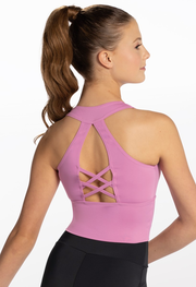 Lattice Back Cropped Top