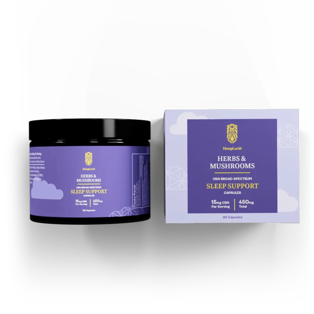 Sleep Support - Herb & Mushroom CBN Capsules