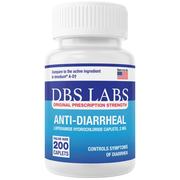 DBS LABS Diarrhea Relief, Loperamide 2mg - 200 Caplets