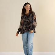 Floral Tiered Blouse