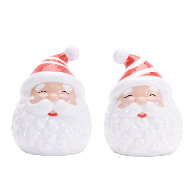 Traditional Santa Salt and Pepper Shaker Set of 2