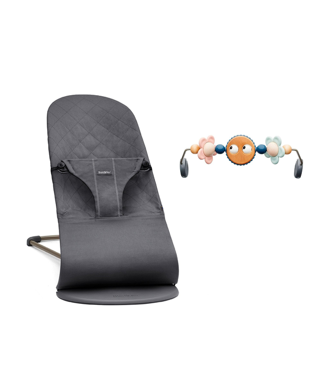 BabyBjörn Baby Bouncer and Toy Bar - Anthracite