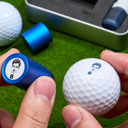 Father's Day Gift Personalized Photo Golf Ball Stamp with Metal Storage Box for Golf Player