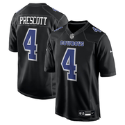 Dallas Cowboys Dak Prescott Nike Carbon Black Fashion Game Jersey