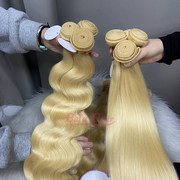 Cuticle Aligned Raw 613 Virgin Human Hair Weave Bundle 613 Blonde Human Hair Extension 613 Vietnamese Raw Hair Bundles