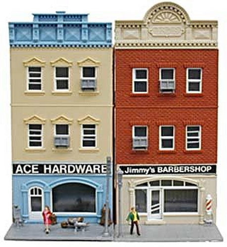 Model Power 678 HO Scale Ace Hardware/Jimmy's Barber Shop