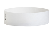 Tyvek Wristbands - 3/4 inch 100ct White