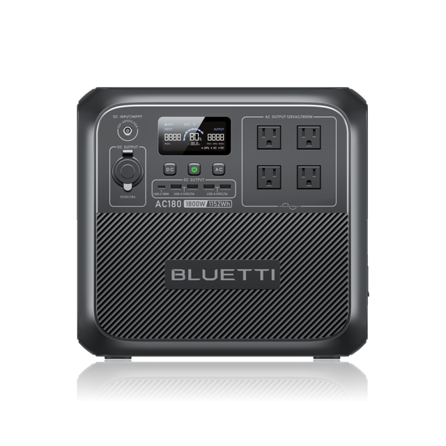 BLUETTI AC180 Solar Portable Power Station | 1,800W 1,152Wh