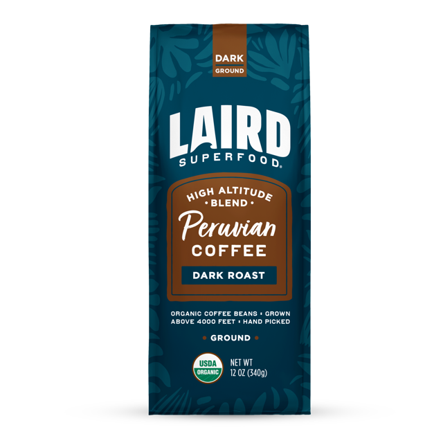 Organic Peruvian Dark Roast Ground Coffee