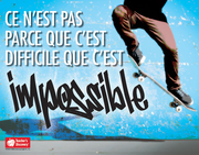 Difficult—Not Impossible - French - Mini-Poster