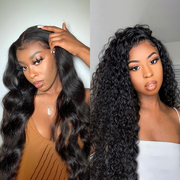 Donmily Natural Colour Body Wave Or Water Wave 7×5 Bye Bye Knots  Wigs