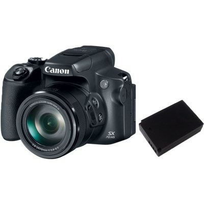 Canon PowerShot SX70 HS Digital Camera with LP-E12 Proflash Battery