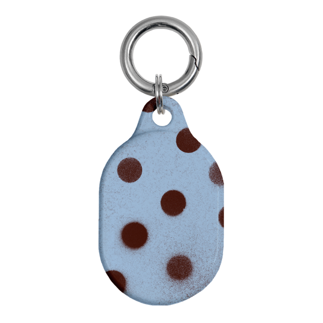 Mist Polka Dot AirTag Case