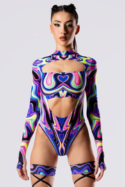 Total Obsession Long Sleeve Cut Out Bodysuit