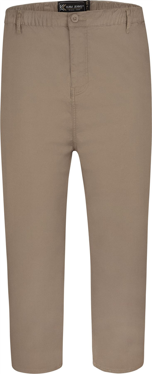 Kam Elasticated Waist Rugby Trouser - Stone