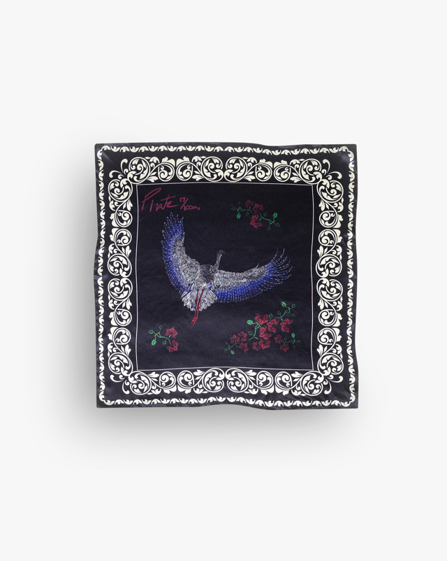 Pirate Black Swan Silk Bandana