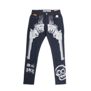 BRAND X SHOT ALL TO PIECES LIGHT WASH DENIM