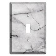 Gray and White Marble Cover Plates