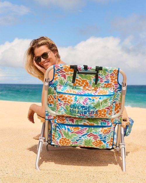 Tommy Bahama Pineapple Pop Deluxe Backpack Beach Chair