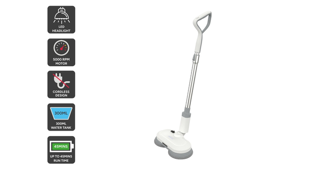 Kogan StainClean Cordless Electric Spin Mop | Mops, Brooms & Scrubbers | Alcohol & Grocery